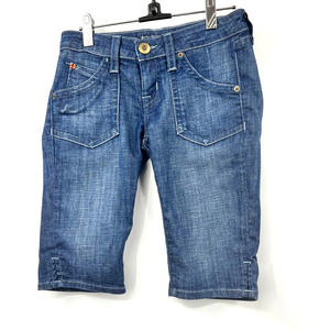 Hudson Women's Summer Denim Casual Shorts Stretch Medium Wash Blue Size 25‎